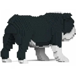 Jekca - English Bulldog 01S-M04 - Lego - Sculpture - Construction - 4D - Brick Animals - Toys - Avvenice