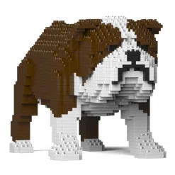 Jekca - English Bulldog 01S-M01 - Lego - Sculpture - Construction - 4D - Brick Animals - Toys - Avvenice