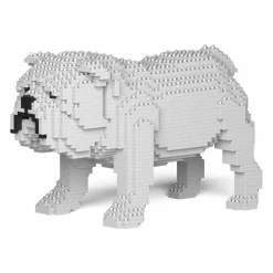 Jekca - English Bulldog 01S-M02 - Lego - Sculpture - Construction - 4D - Brick Animals - Toys - Avvenice