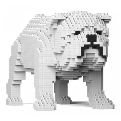 Jekca - English Bulldog 01S-M02 - Lego - Sculpture - Construction - 4D - Brick Animals - Toys - Avvenice