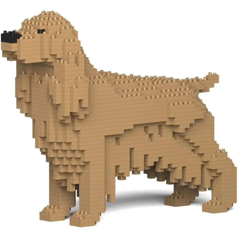 Jekca - English Cocker Spaniel 01-M01 - Big - Lego - Sculpture - Construction - 4D - Brick Animals - Toys - Avvenice