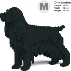 Jekca - English Cocker Spaniel 01-M02 - Big - Lego - Sculpture - Construction - 4D - Brick Animals - Toys - Avvenice