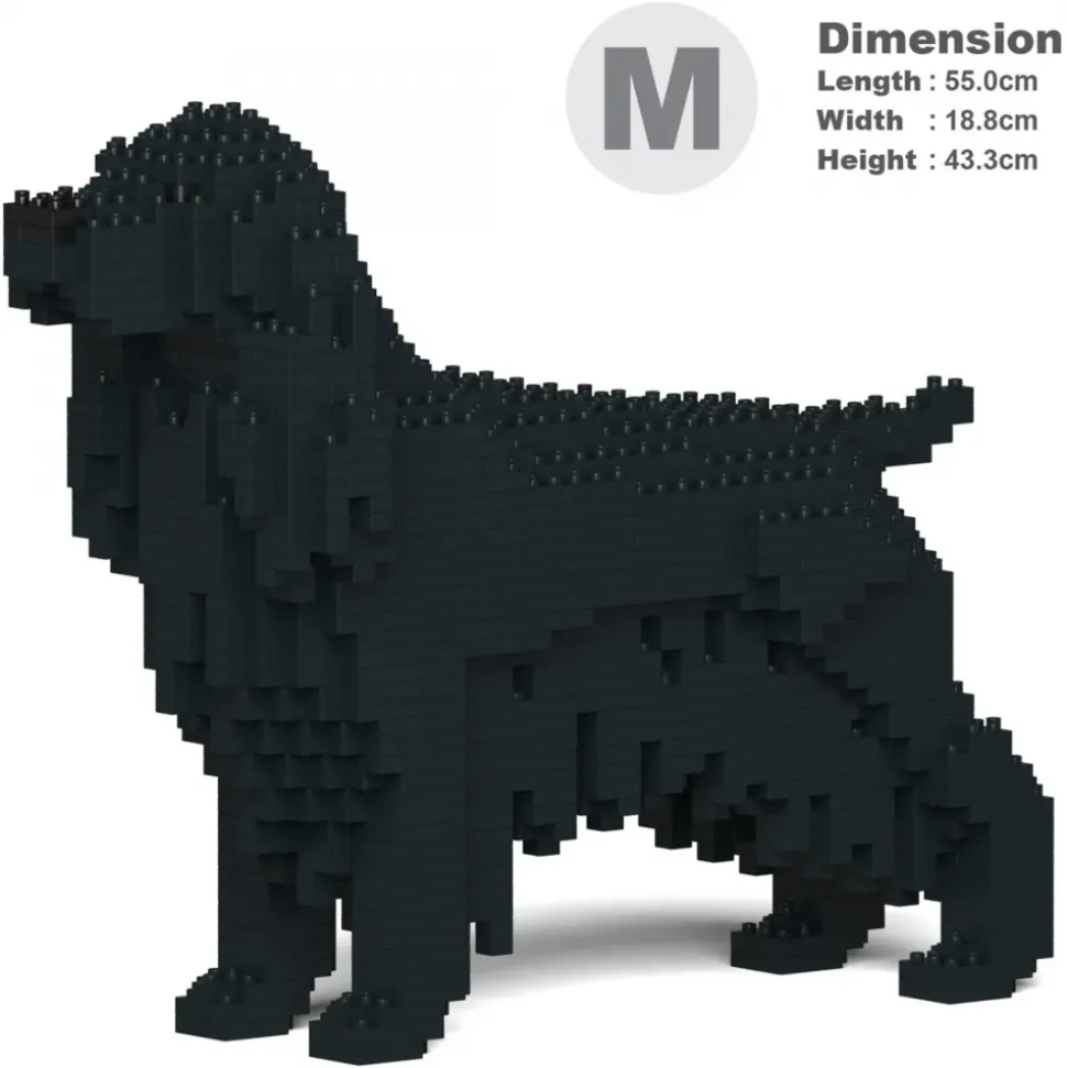 Jekca - English Cocker Spaniel 01-M02 - Big - Lego - Sculpture - Construction - 4D - Brick Animals - Toys - Avvenice