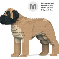 Jekca - English Mastiff 01-M01 - Big - Lego - Sculpture - Construction - 4D - Brick Animals - Toys - Avvenice