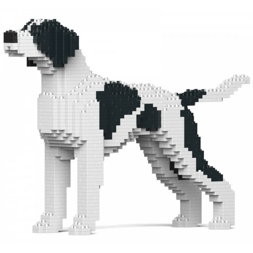 Jekca - English Pointer 01-M02 - Big - Lego - Sculpture - Construction - 4D - Brick Animals - Toys - Avvenice