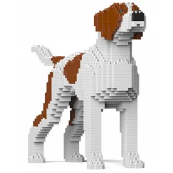 Jekca - English Pointer 01-M01 - Big - Lego - Sculpture - Construction - 4D - Brick Animals - Toys - Avvenice