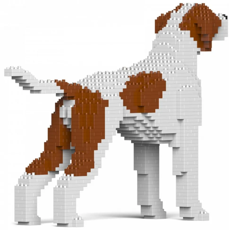 Jekca - English Pointer 01-M01 - Big - Lego - Sculpture - Construction - 4D - Brick Animals - Toys - Avvenice