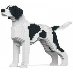 Jekca - English Pointer 01S-M02 - Lego - Sculpture - Construction - 4D - Brick Animals - Toys - Avvenice