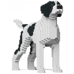 Jekca - English Pointer 01S-M02 - Lego - Sculpture - Construction - 4D - Brick Animals - Toys - Avvenice