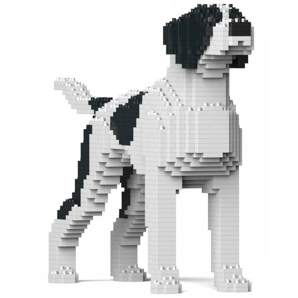 Jekca - English Pointer 01S-M02 - Lego - Sculpture - Construction - 4D - Brick Animals - Toys - Avvenice