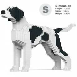 Jekca - English Pointer 01S-M02 - Lego - Sculpture - Construction - 4D - Brick Animals - Toys - Avvenice