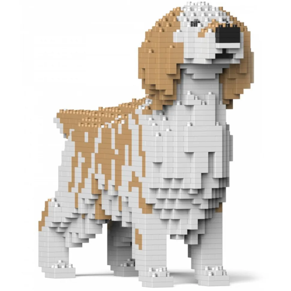 Jekca - English Setter 01-M01 - Big - Lego - Sculpture - Construction - 4D - Brick Animals - Toys - Avvenice