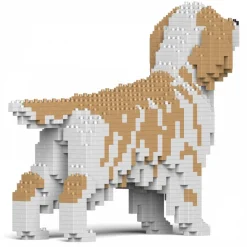 Jekca - English Setter 01-M01 - Big - Lego - Sculpture - Construction - 4D - Brick Animals - Toys - Avvenice