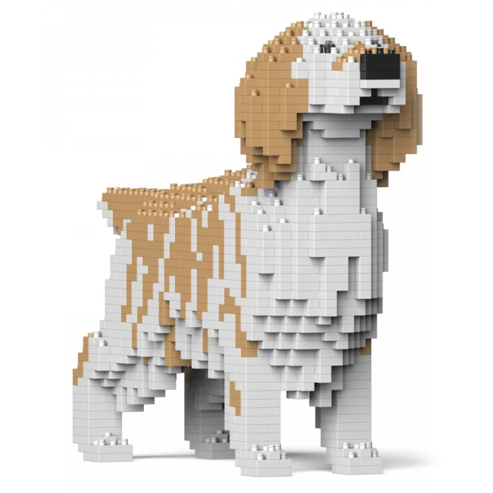 Jekca - English Setter 01S-M01 - Lego - Sculpture - Construction - 4D - Brick Animals - Toys - Avvenice