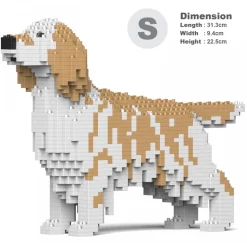 Jekca - English Setter 01S-M01 - Lego - Sculpture - Construction - 4D - Brick Animals - Toys - Avvenice