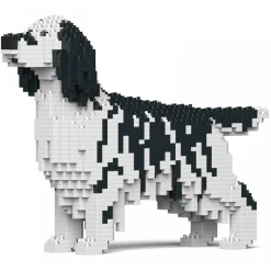 Jekca - English Setter 01S-M02 - Lego - Sculpture - Construction - 4D - Brick Animals - Toys - Avvenice