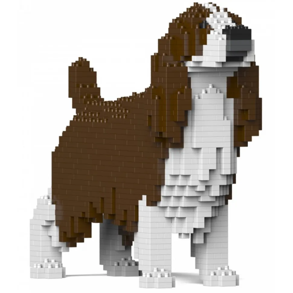 Jekca - English Springer Spaniel 01-M03 - Big - Lego - Sculpture - Construction - 4D - Brick Animals - Toys - Avvenice