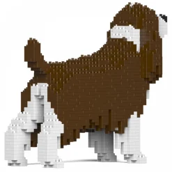 Jekca - English Springer Spaniel 01-M03 - Big - Lego - Sculpture - Construction - 4D - Brick Animals - Toys - Avvenice