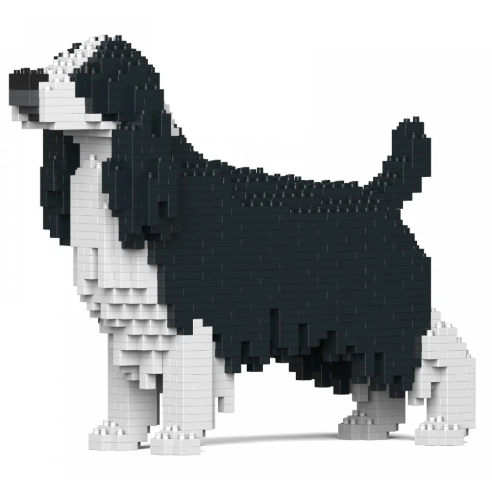 Jekca - English Springer Spaniel 01S-M02 - Lego - Sculpture - Construction - 4D - Brick Animals - Toys - Avvenice