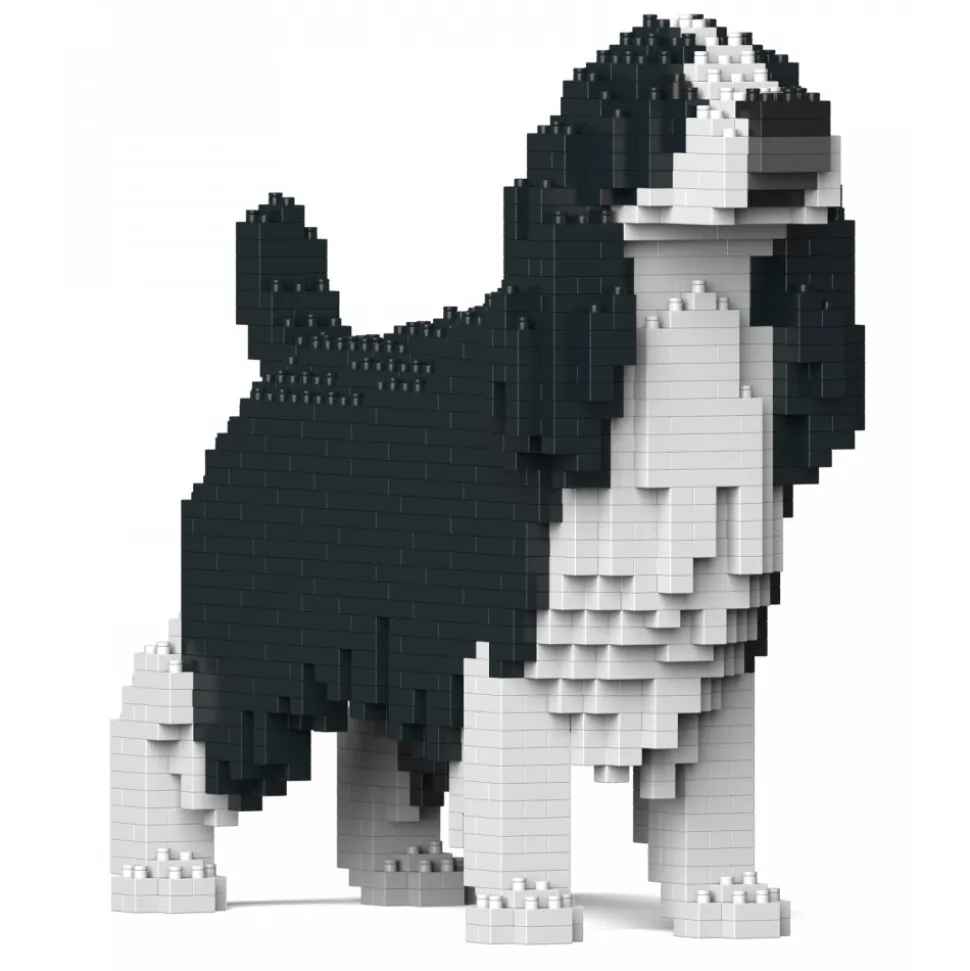 Jekca - English Springer Spaniel 01S-M02 - Lego - Sculpture - Construction - 4D - Brick Animals - Toys - Avvenice