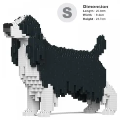 Jekca - English Springer Spaniel 01S-M02 - Lego - Sculpture - Construction - 4D - Brick Animals - Toys - Avvenice