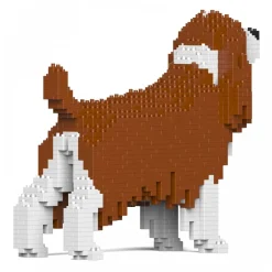 Jekca - English Springer Spaniel 01S-M01 - Lego - Sculpture - Construction - 4D - Brick Animals - Toys - Avvenice