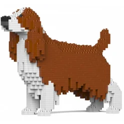 Jekca - English Springer Spaniel 01-M01 - Big - Lego - Sculpture - Construction - 4D - Brick Animals - Toys - Avvenice