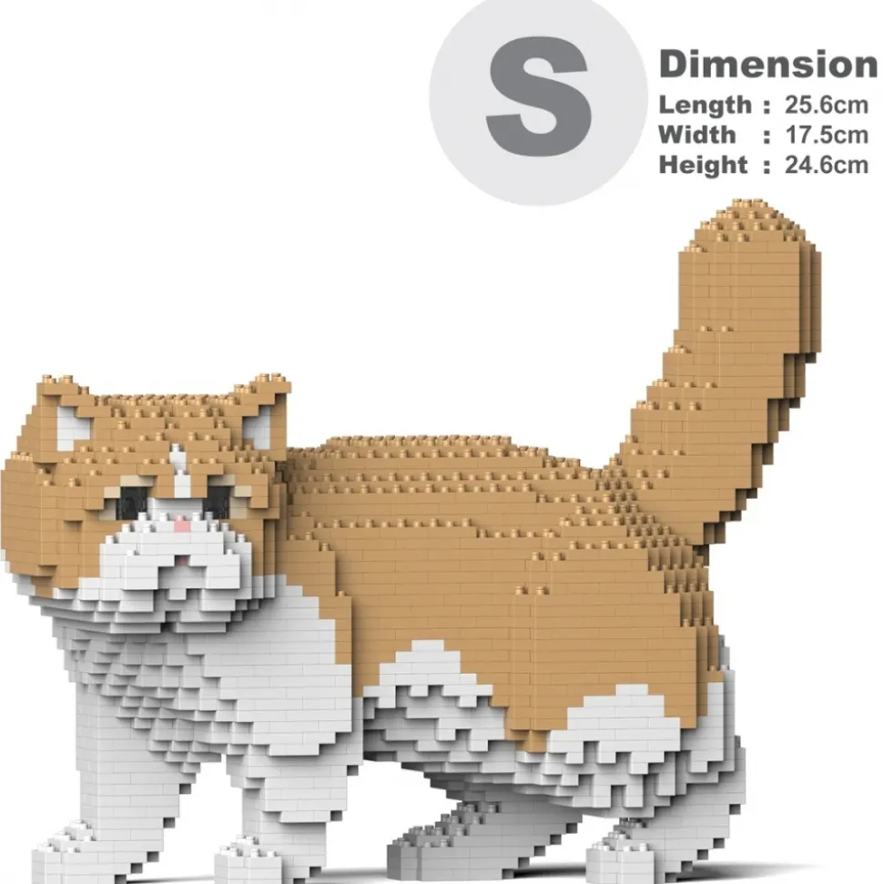 Jekca - Exotic Shorthair Cat 01S-M01 - Lego - Sculpture - Construction - 4D - Brick Animals - Toys - Avvenice