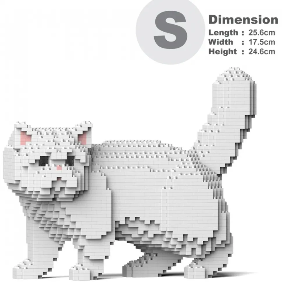 Jekca - Exotic Shorthair Cat 01S-M03 - Lego - Sculpture - Construction - 4D - Brick Animals - Toys - Avvenice