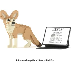 Jekca - Fennec Fox 01 - Big - Lego - Sculpture - Construction - 4D - Brick Animals - Toys - Avvenice