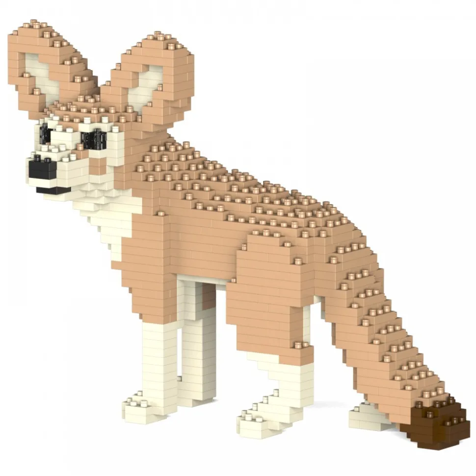 Jekca - Fennec Fox 01S - Lego - Sculpture - Construction - 4D - Brick Animals - Toys - Avvenice