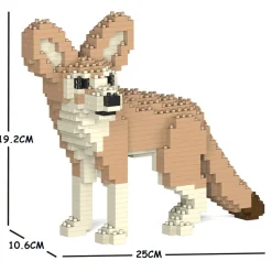 Jekca - Fennec Fox 01S - Lego - Sculpture - Construction - 4D - Brick Animals - Toys - Avvenice