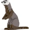 Jekca - Ferret 01 - Big - Lego - Sculpture - Construction - 4D - Brick Animals - Toys - Avvenice