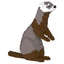 Jekca - Ferret 01S - Lego - Sculpture - Construction - 4D - Brick Animals - Toys - Avvenice