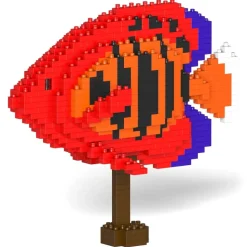 Jekca - Flame Angelfish 01 - Big - Lego - Sculpture - Construction - 4D - Brick Animals - Toys - Avvenice