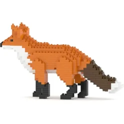 Jekca - Fox 01 - Big - Lego - Sculpture - Construction - 4D - Brick Animals - Toys - Avvenice