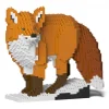 Jekca - Fox 03 - Big - Lego - Sculpture - Construction - 4D - Brick Animals - Toys - Avvenice