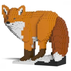Jekca - Fox 03 - Big - Lego - Sculpture - Construction - 4D - Brick Animals - Toys - Avvenice