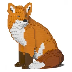 Jekca - Fox 02S - Lego - Sculpture - Construction - 4D - Brick Animals - Toys - Avvenice