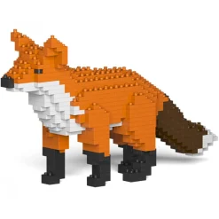 Jekca - Fox 01S - Lego - Sculpture - Construction - 4D - Brick Animals - Toys - Avvenice