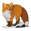 Jekca - Fox 03S - Lego - Sculpture - Construction - 4D - Brick Animals - Toys - Avvenice