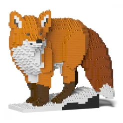 Jekca - Fox 03S - Lego - Sculpture - Construction - 4D - Brick Animals - Toys - Avvenice