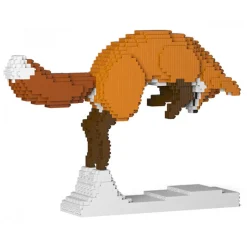 Jekca - Fox 04S - Lego - Sculpture - Construction - 4D - Brick Animals - Toys - Avvenice