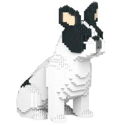 Jekca - French Bulldog - Dog - ST19FB04-M04 - Lego - Sculpture - Construction - 4D - Brick Animals - Toys - Avvenice