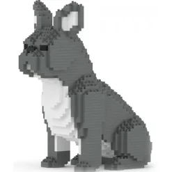 Jekca - French Bulldog 04-M05 - Big - Lego - Sculpture - Construction - 4D - Brick Animals - Toys - Avvenice