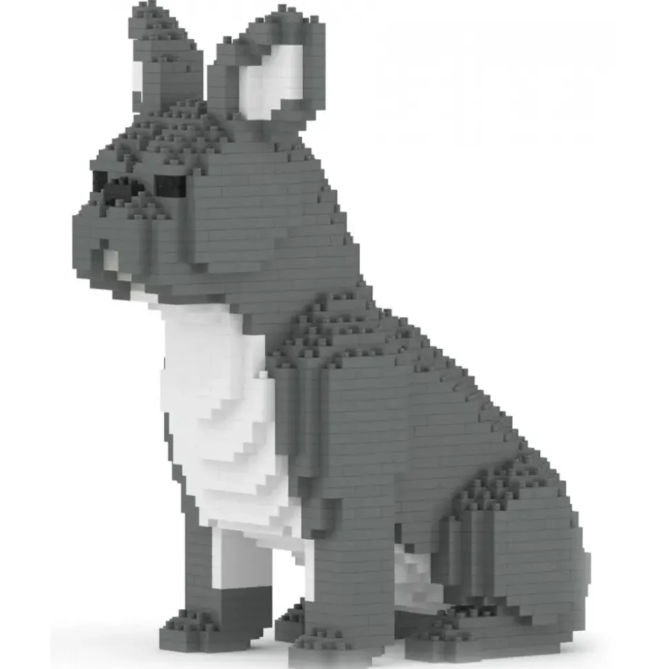 Jekca - French Bulldog 04-M05 - Big - Lego - Sculpture - Construction - 4D - Brick Animals - Toys - Avvenice