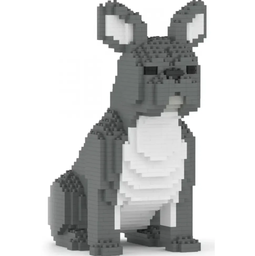 Jekca - French Bulldog 04-M05 - Big - Lego - Sculpture - Construction - 4D - Brick Animals - Toys - Avvenice