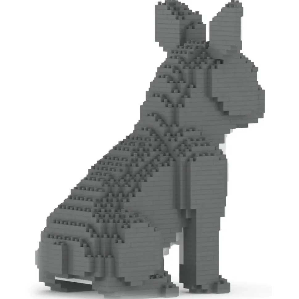 Jekca - French Bulldog 04-M05 - Big - Lego - Sculpture - Construction - 4D - Brick Animals - Toys - Avvenice