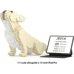 Jekca - French Bulldog 05-M02 - Big - Lego - Sculpture - Construction - 4D - Brick Animals - Toys - Avvenice