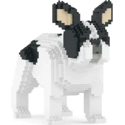 Jekca - French Bulldog 02-M04 - Big - Lego - Sculpture - Construction - 4D - Brick Animals - Toys - Avvenice